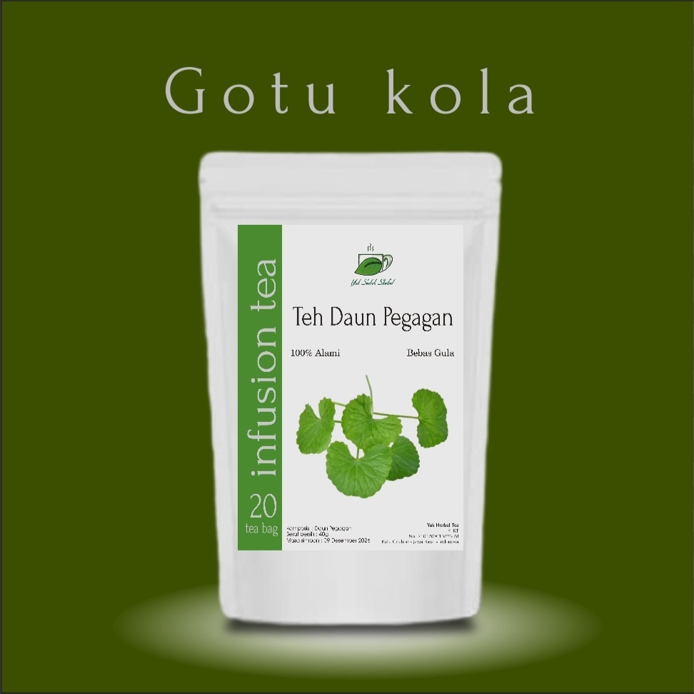 PEGAGAN TEA GOTU KOLA LEAF TEA herbal infusion tea (20 tea bags