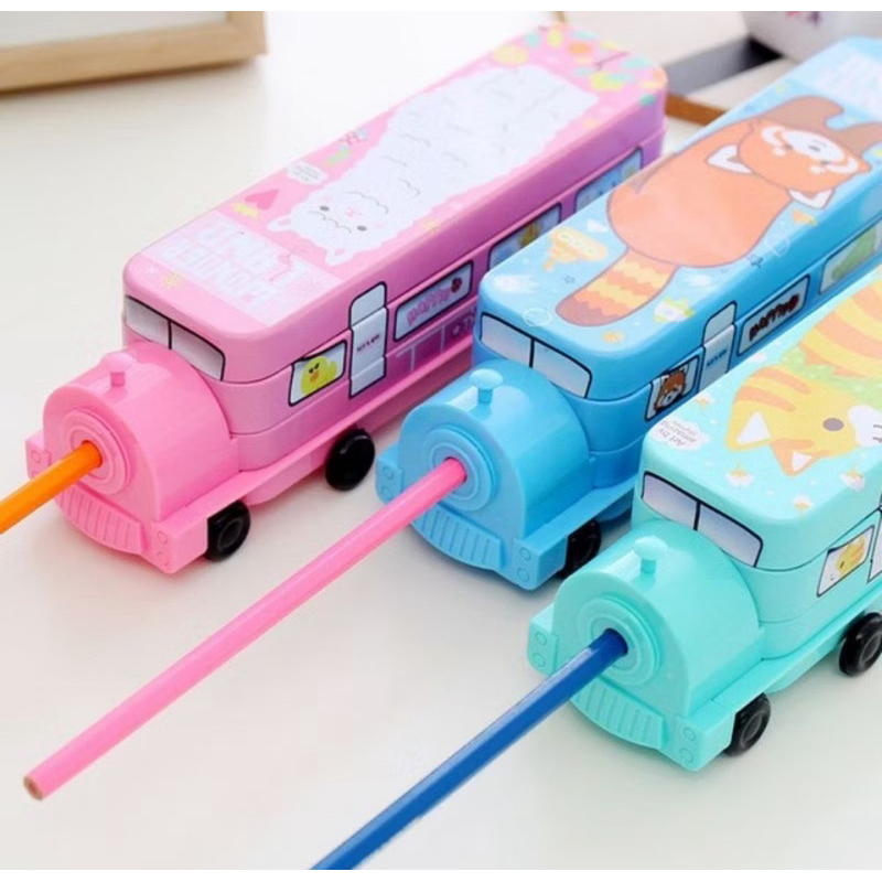 Tempat Pensil Kereta Susun Pencil Case Bus Fancy Series - Gambar 3