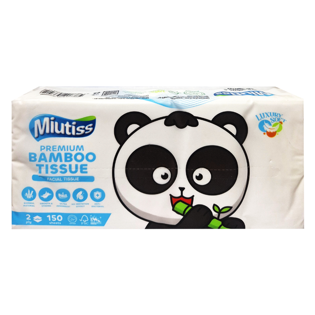 MIUTISS BAMBOO TISSUE ISI 150 SHEET / TISUE / PERAWATAN RUMAH - Gambar 2