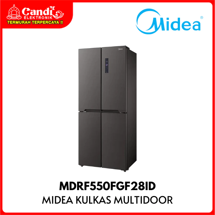 MIDEA Kulkas Multidoor 4 Pintu Kapasitas 407 Liter Inverter MDRF550 MDRF550FGF28ID - Gambar 3