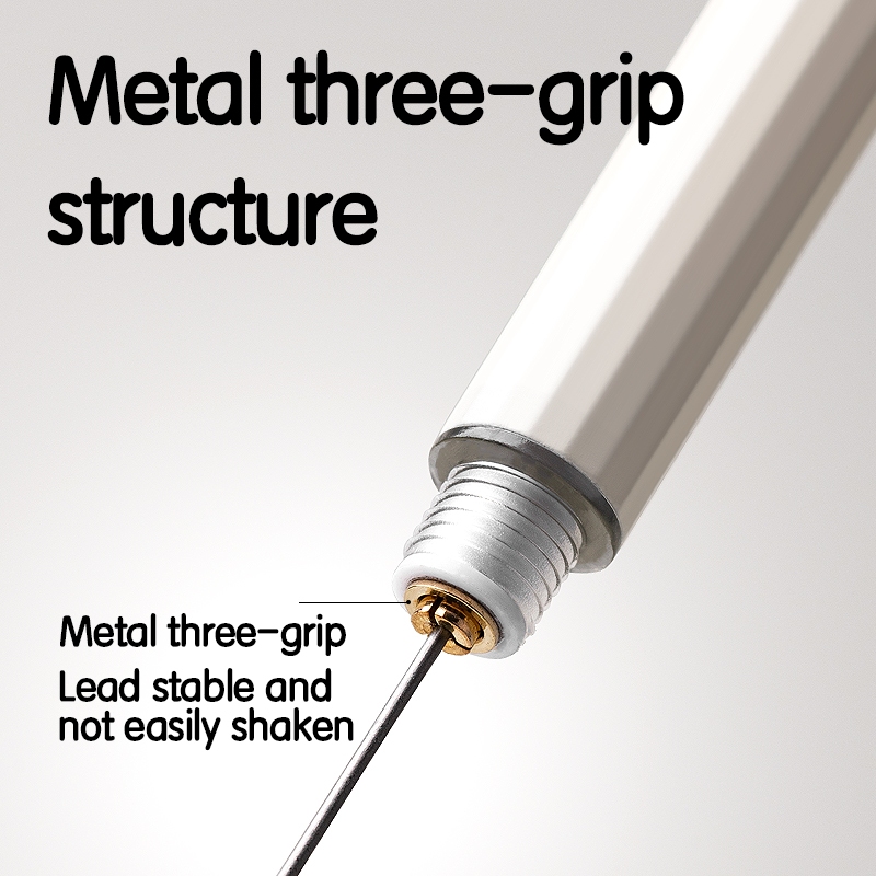 Deli Metal Mechanical Pencil / Pensil Mekanik Besi 0.5mm Nyaman Digenggam S003 - Gambar 3