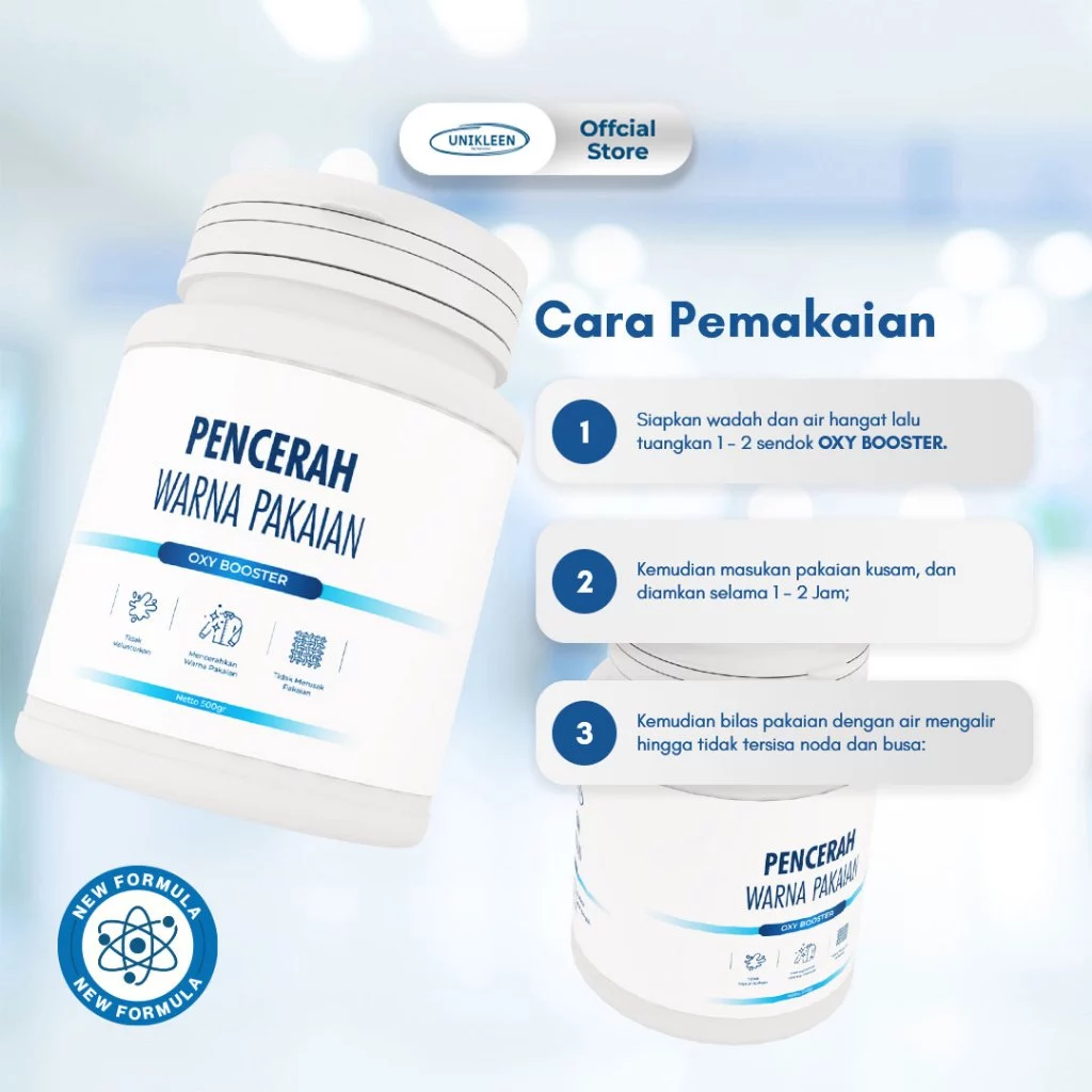 Unikleen OXY booster PENCERAH WARNA PAKAIAN/CELANA - Gambar 4