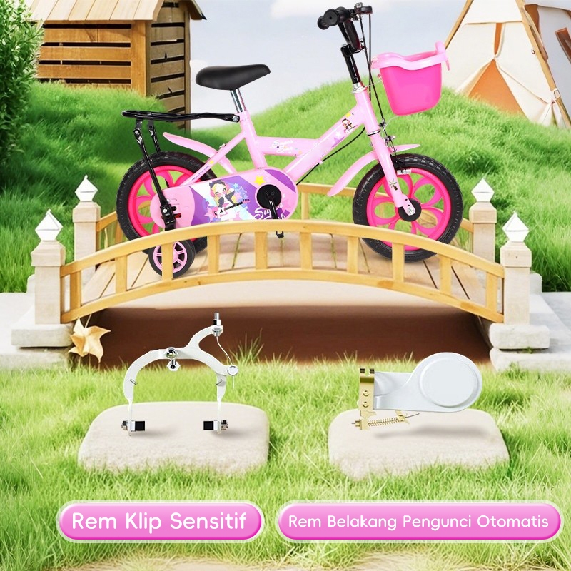 Magical Playtime Sepeda Anak Perempuan 3-6 Tahun - Gambar 2