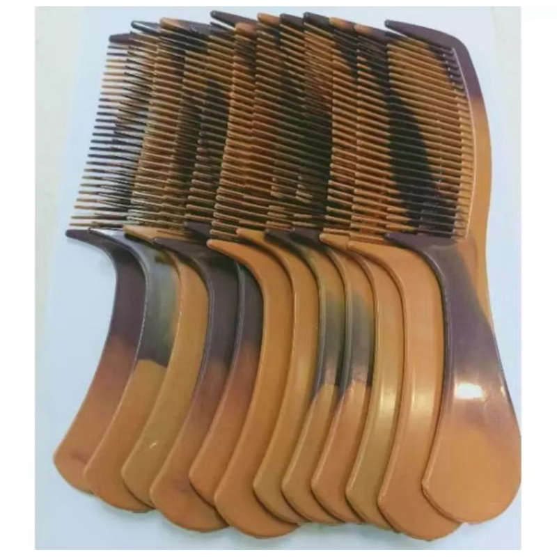 Sisir Jadul Coklat Tanpa Gagang Plus Gagang