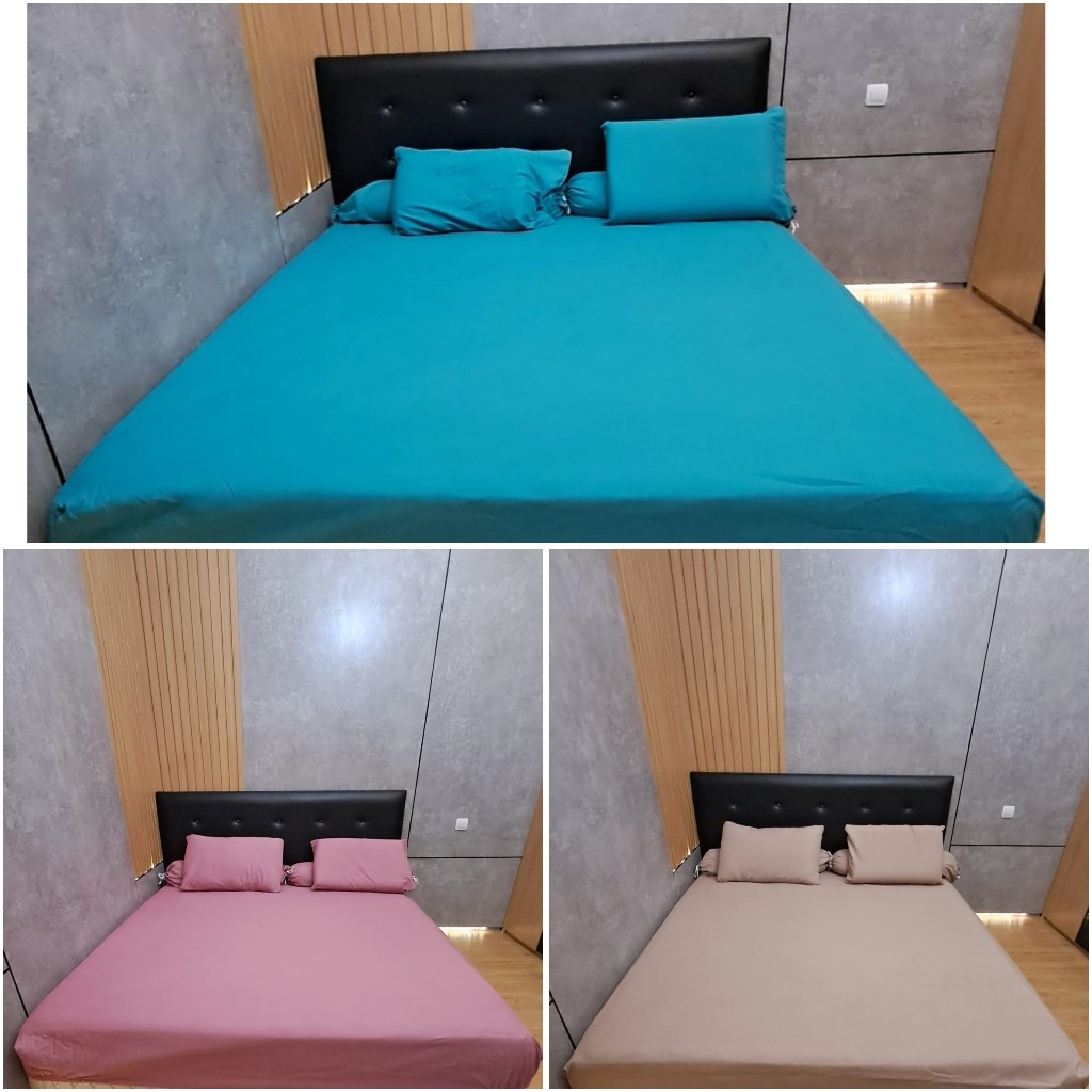 KONG SPREI 3 UK KING QUEEN SINGLE MOTIF CANTIK MURAH SET BANTAL GULING GORDEN MIKROTEX - Gambar 4