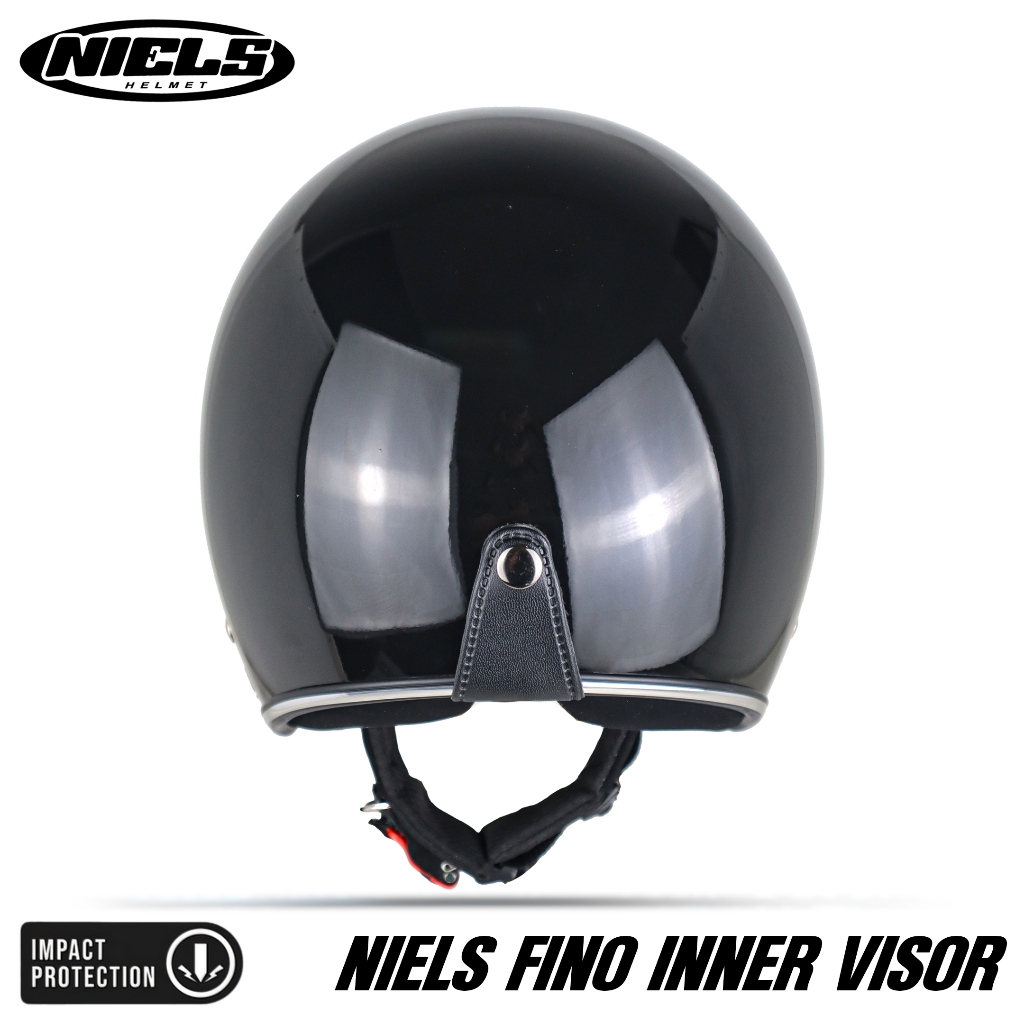 NIELS - Helm Bogo Retro V20 Inner Visor Dewasa Free Retro Style Pet SNI Motorcycle - Gambar 3