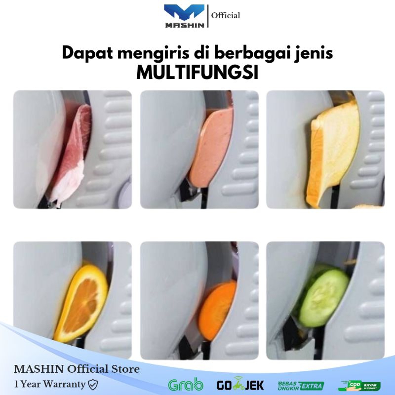 Mashin - Mesin Pengiris Daging Elektrik Daging Beku BBQ Cepat Akurat Meat Slicer Automatic - Gambar 3