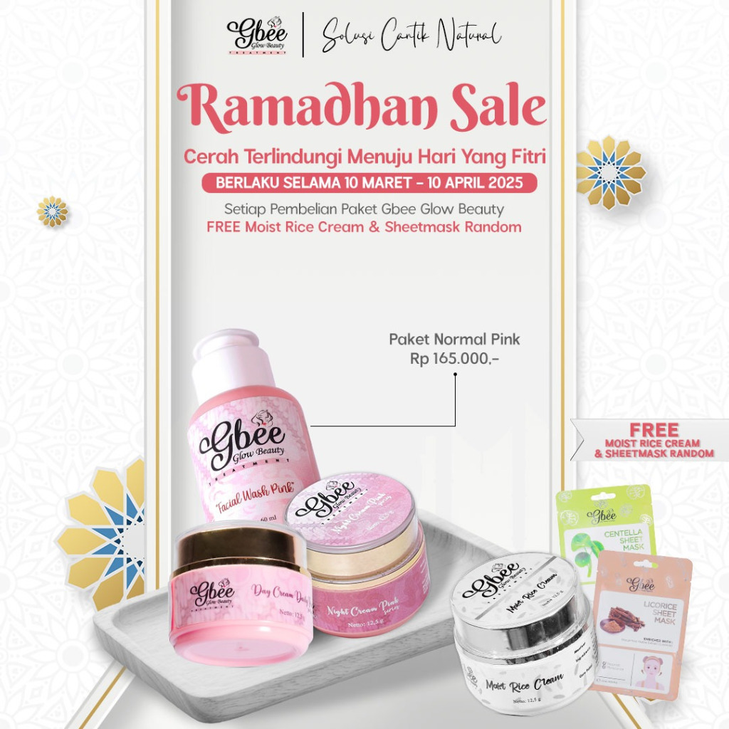 Gbee Glow Beauty Normal Pink Series Package / Skincare Package to ...