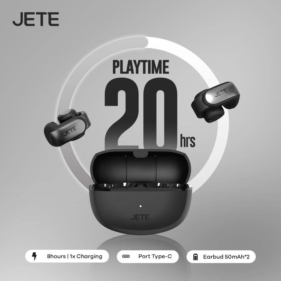 JETE OpenNeo TWS Open Ear OWS Clip Headset Lari dan Kerja Bluetooth 5.4, IPX 5 - Garansi 2thn (RTL) - Gambar 2