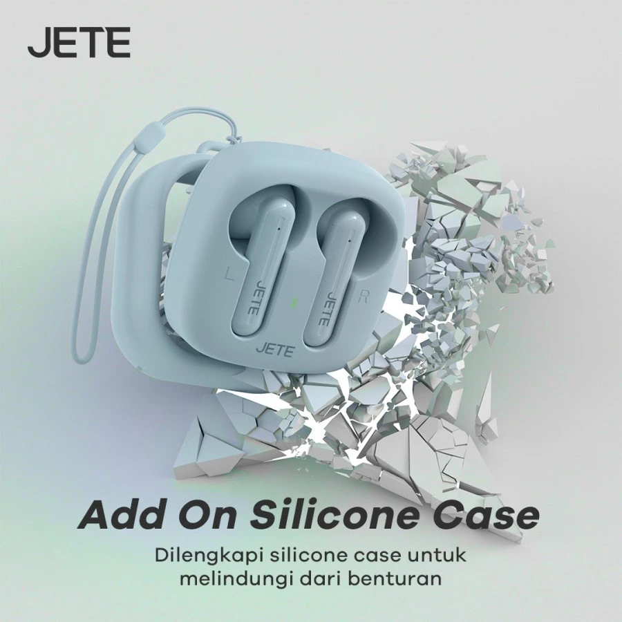 JETE CE8 TWS Bluetooth Earbuds Macaron BT 5.3 Super Bass 24 Hours Playtime - Garansi 2 Tahun - Gambar 4