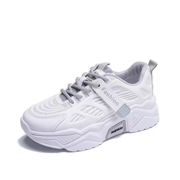 vela sepatu wanita sneakers korean style putih olahraga sekolah running sekolah lari - Gambar 4