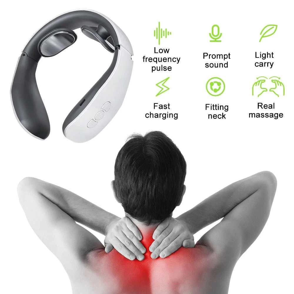 【BIG.ST88】 Alat Pijat Cervical Neck Massage Alat Pijat Leher Electric Meredakan Otot Leher Alat Pijat Leher Elektrik 6 Mode Kesehatan Neck Massage Kecantikan Rechargeable - Gambar 4