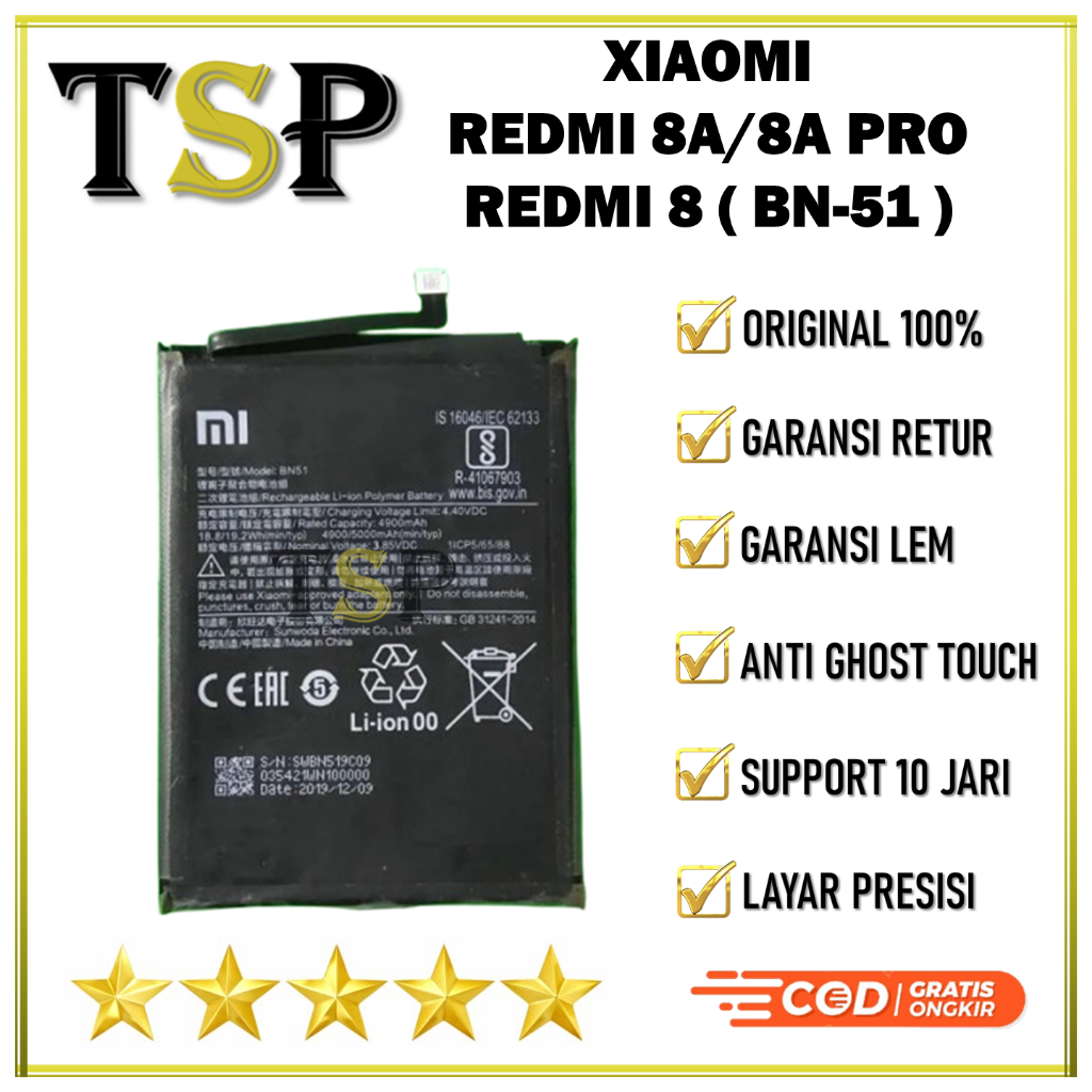 BATERAI XIAOMI REDMI 8 / 8A / 8A PRO ( BN-51 ) ORIGINAL 100% Battery Batre Batrai Batrei Batere