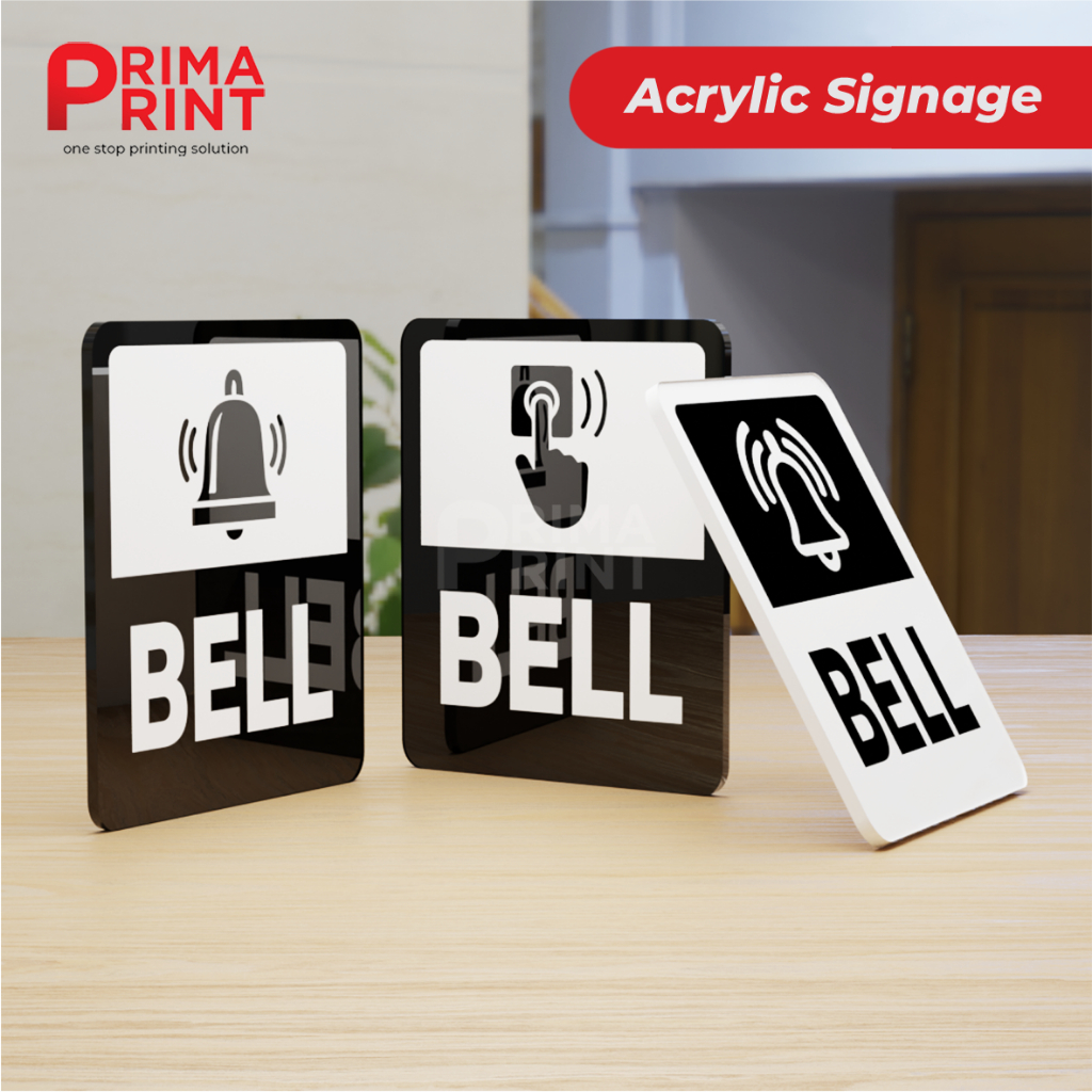 Acrylic Signage Bell / Acrylic Signage / Acrylic Sign Waterproof ...