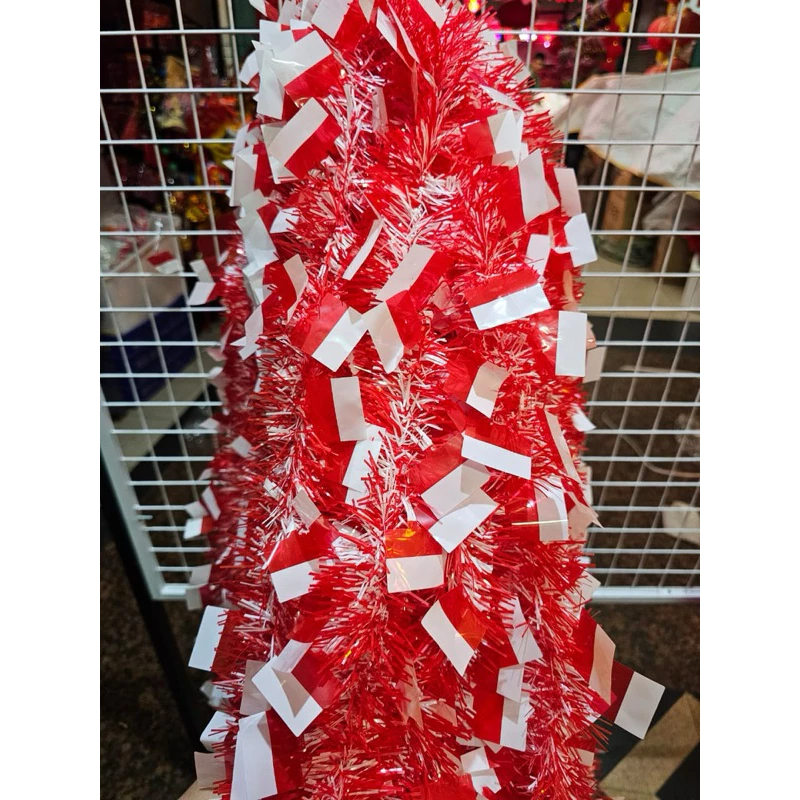 Sliger Tinsel Merah Putih Isi 1pcs Hiasan Dirgahayu Hut Ri Hiasan 17 Agustus sliger Agustusan merah putih - Gambar 2