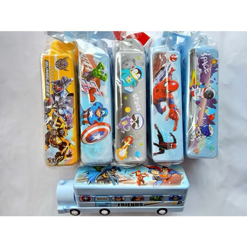 Tempat Pensil Kereta Susun Pencil Case Bus Fancy Series