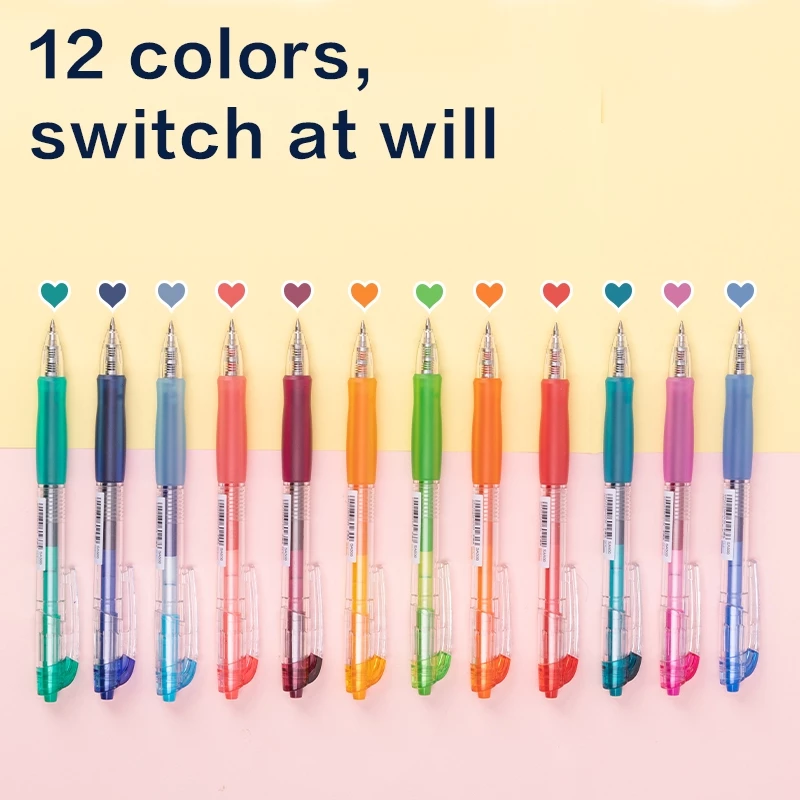 Deli Pulpen Gel Warna  / Color Gel Pen 0.5 mm Pulpen Warna Warni SA500 - Gambar 2
