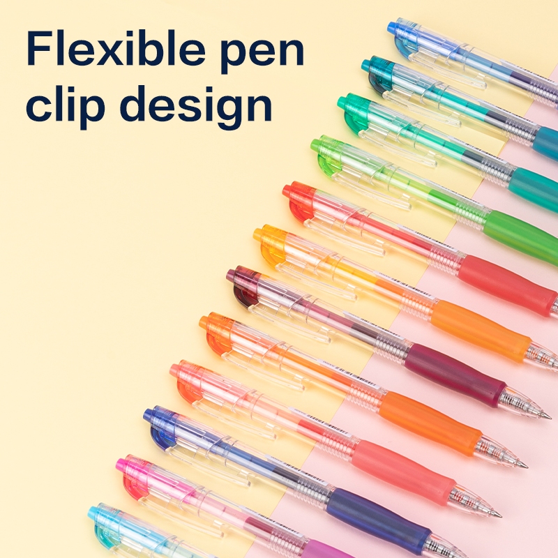 Deli Pulpen Gel Warna / Color Gel Pen 0.5 mm Pulpen Warna Warni SA500 - Gambar 3