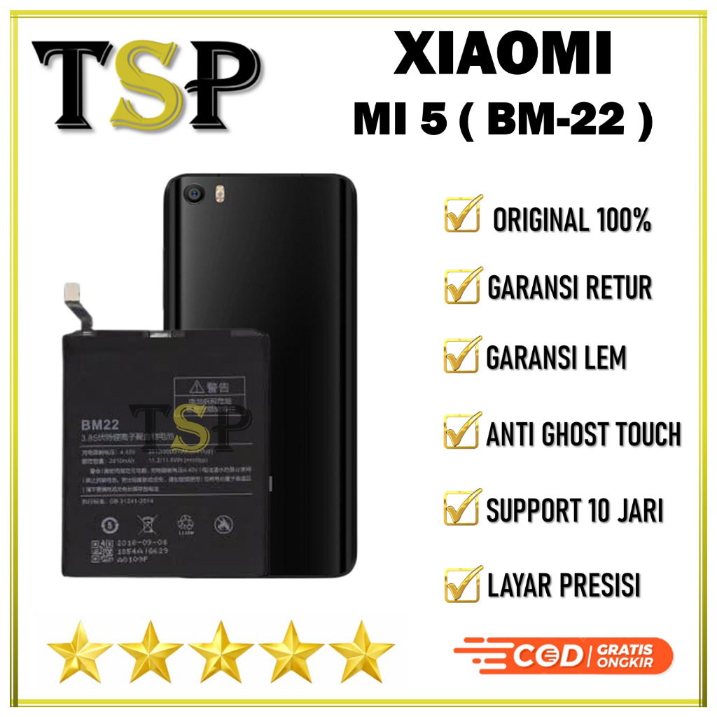 BATERAI XIAOMI BM-22 MI 5 Batre Batrai Baterai ORIGINAL 100%
