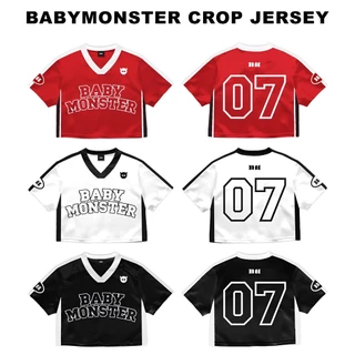 babymonster CROP JERSEY ジャージ T シャツ 黒 - メルカリ