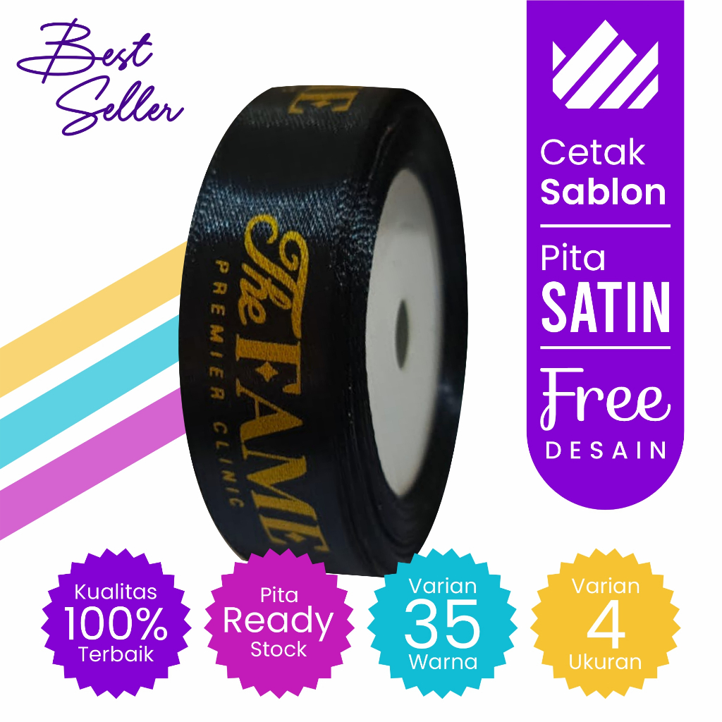 Custom Screen Printed Satin Ribbon | Most Free Design | Shopee Singapore