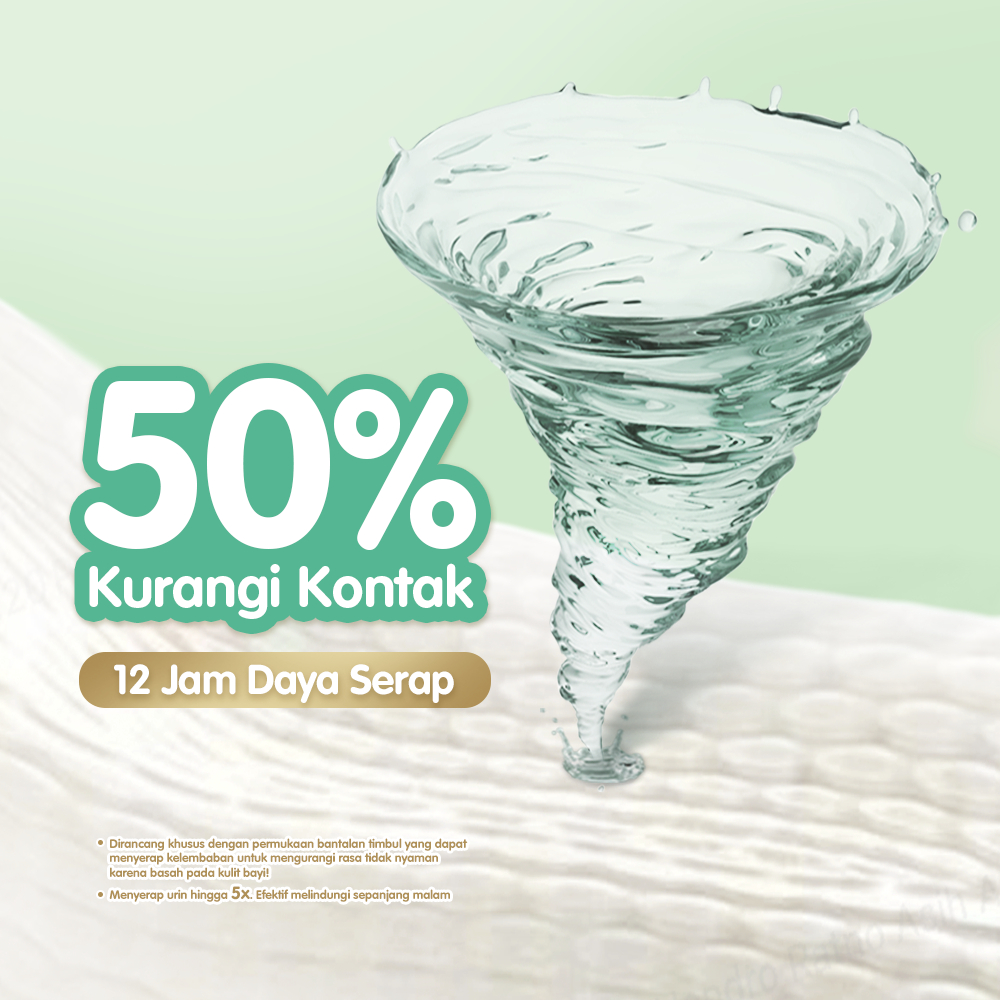 [3 PACK] Makuku Skin Health Popok Bayi Pants / Celana M / L / XL / XXL - Gambar 3