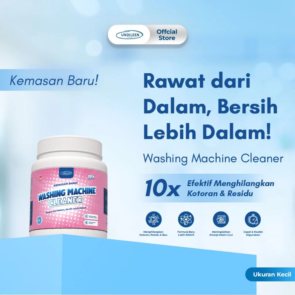 UNIKLEEN By Adreena - Bundling 3 200 gram Pembersih Mesin Cuci Penghilang Noda Pakaian & Pembersih Peralatan Dapur - Gambar 4