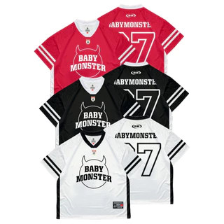 babymonster JERSEY ジャージ T シャツ 白 Babymonster Official Jersey T-Shirt One Size White Pop-Up
