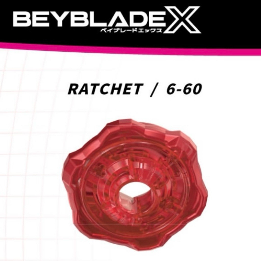 CX-04 Beyblade X Ratchet 6-60 Red Special Ver New SEALED Original ...