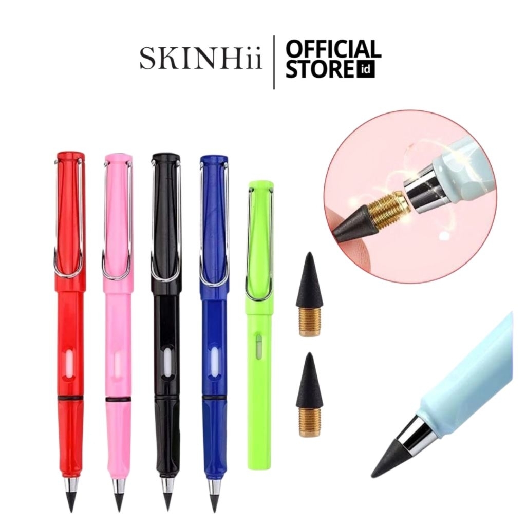 SKINHii - Pencil Eternal Premium Pensil Tanpa Rautan Pensil Tanpa Isi Unlimited Pensil Ajaib - Gambar 2