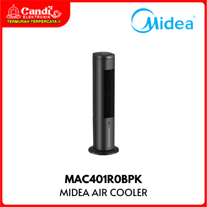 MIDEA Air Cooler Kapasitas 4 Liter Tower Fan 3in1 Air Purifier dengan Ion Negatif dan Humidifier MAC401R0BPK - Gambar 4