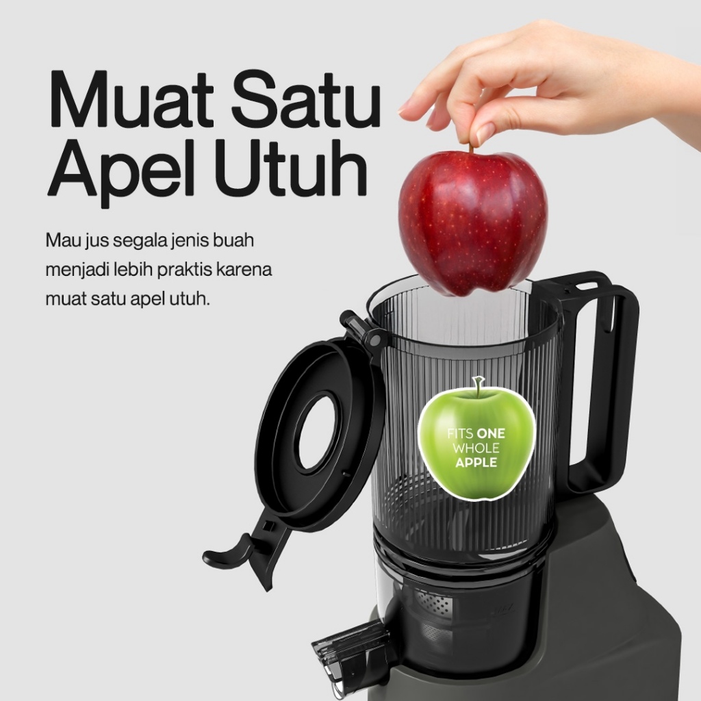 Oxone OX874N Classic Slow Juicer - Slow Juicer Buah 95% Nutrisi Terjaga / Cold Press Juice / Zero Metal / 150W - Gambar 4