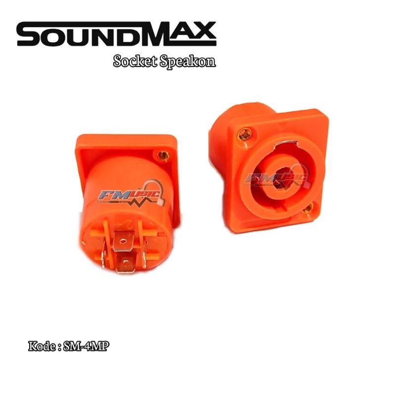 Original Soundmax Spikon Socket / Socket Speakon Female 4P Jack Speaker ...