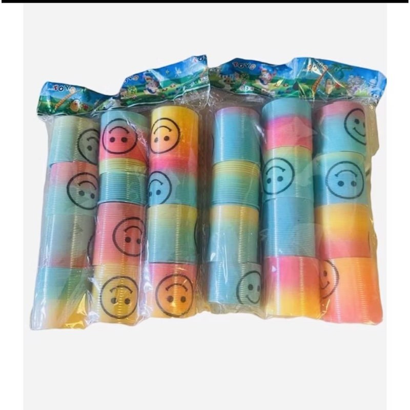 Gelang Spiral Mini Mainan Spring Mini Mainan Edukasi Anak - Gambar 2