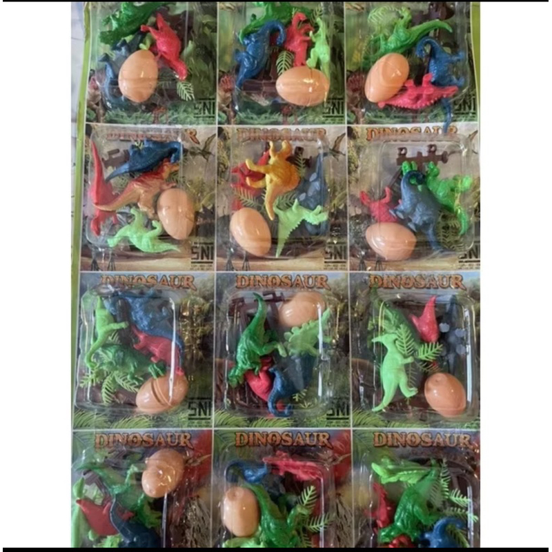 Mainan Dinosaurus Set Boneka dinosaurus Set - Gambar 2