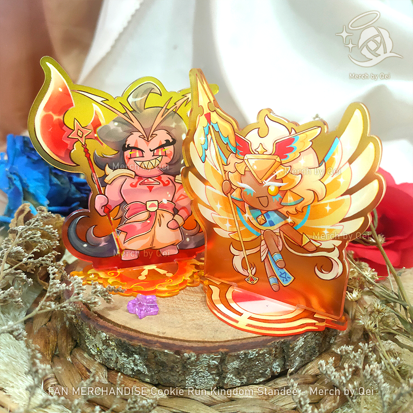Standee Golden Cheese Cookie & Burning Spice Cookie COOKIE RUN KINGDOM ...