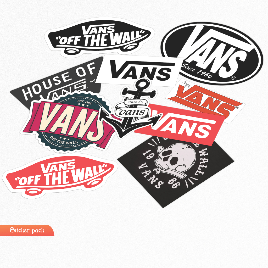 Vans brand distro stickers (10pcs) | Shopee Singapore