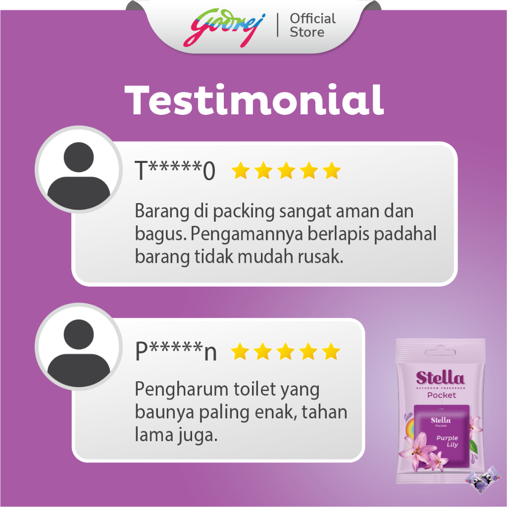 Stella Pocket Bathroom Purple Lily 10gr - Pengharum Pewangi Kamar Mandi - Gambar 4