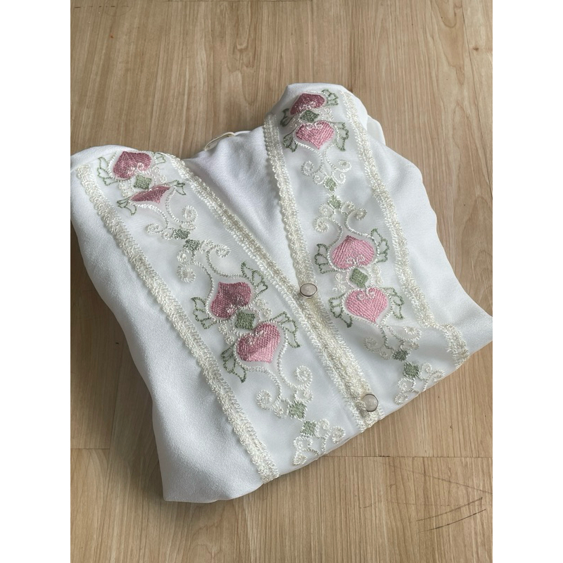 Zéa - Nara - White Korean Tunic for Nursing, Eid Dress Tunic