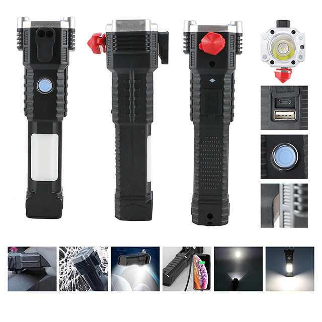 Lampu Darurat Emergensi P100 / Senter LED Super Terang Hammer Torch Flashlight Camping - Gambar 3
