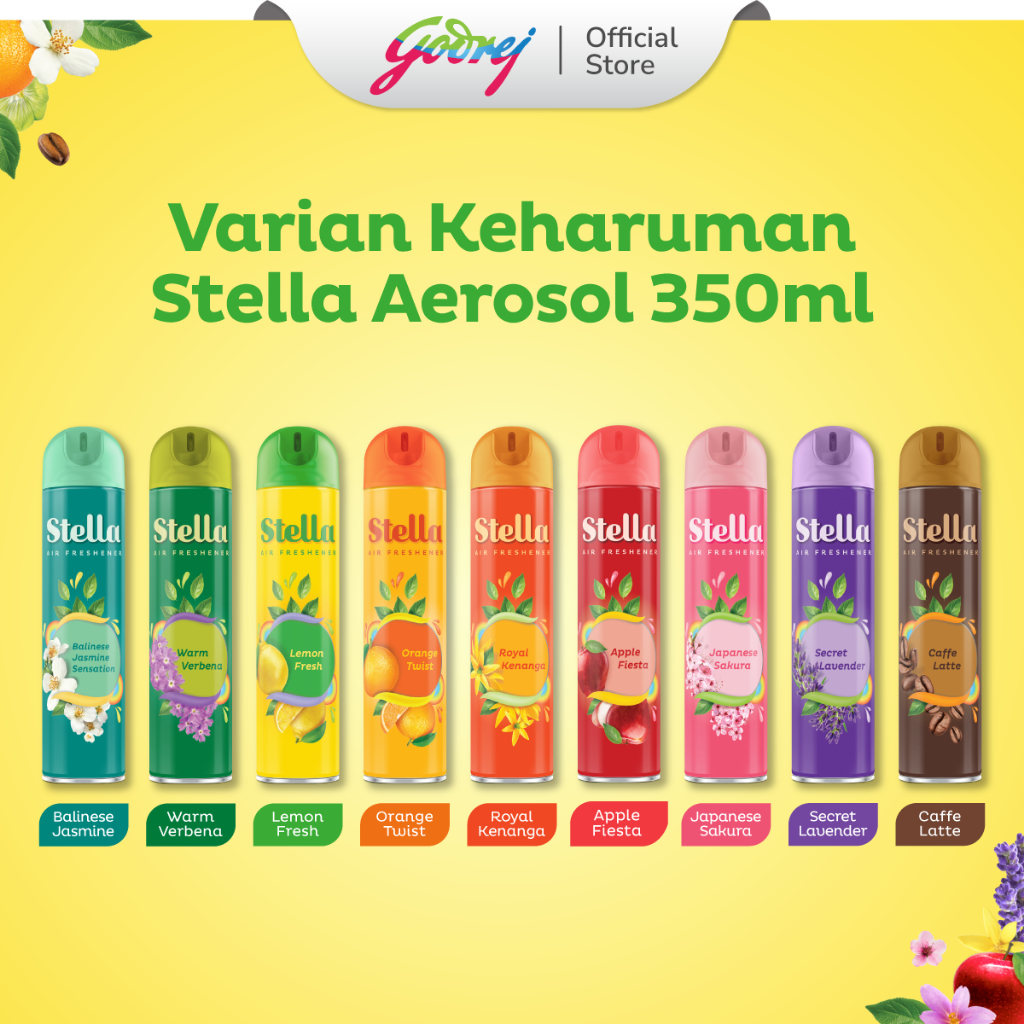 Stella Aerosol Lemon 350ml - Pengharum Ruangan - Gambar 3