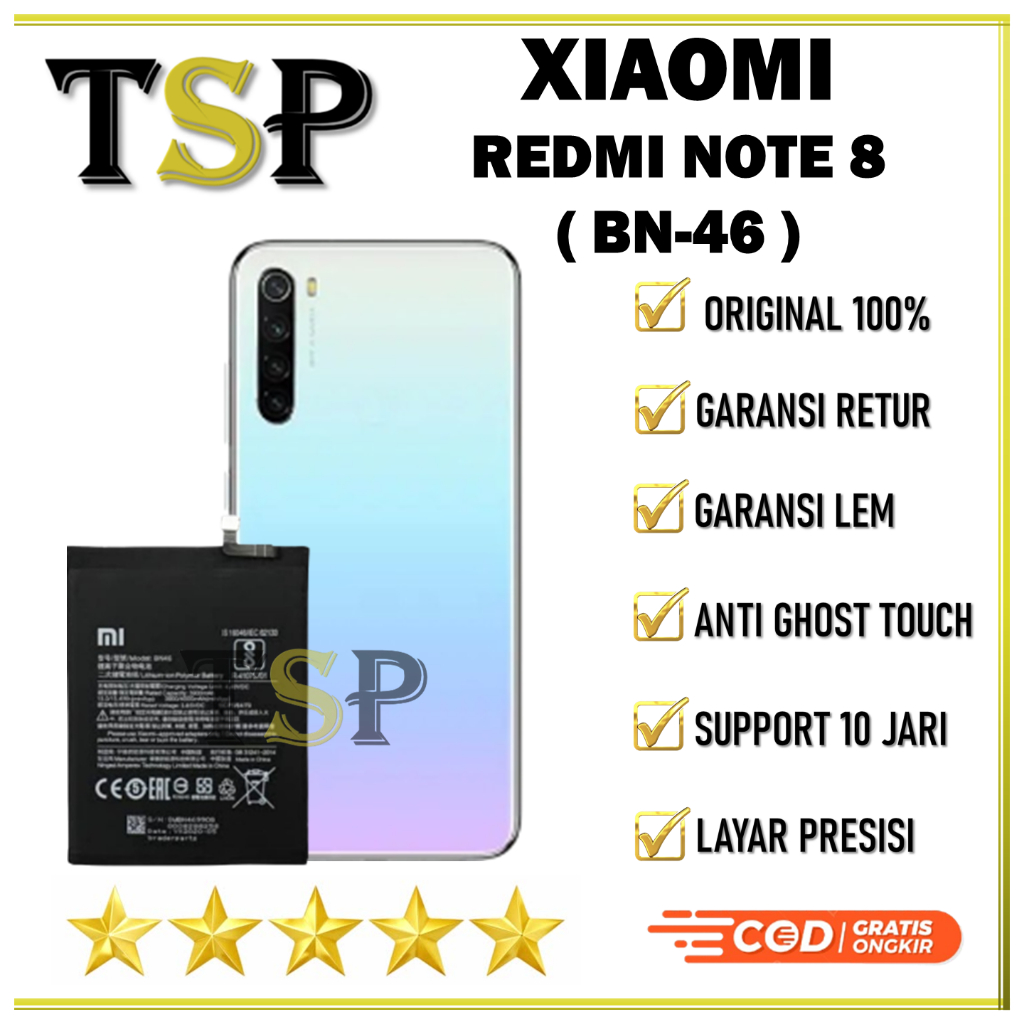 BATERAI XIAOMI REDMI BN46 / REDMI NOTE 8 / ORIGINAL Battery Batre Batrai Batrei Batere