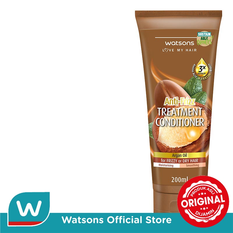 Watsons Argan Oil Anti-Frizz Treatment Conditioner 200ml - Gambar 3