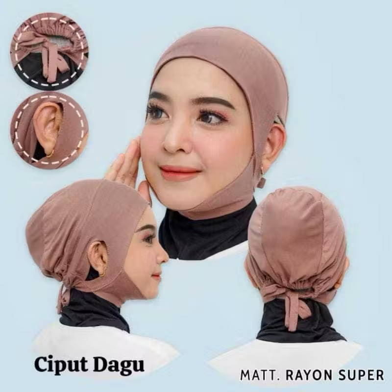 Chin Inner Ciput with Ear Holes Anti-Dizziness Chin Inner Ciput/ matt ...