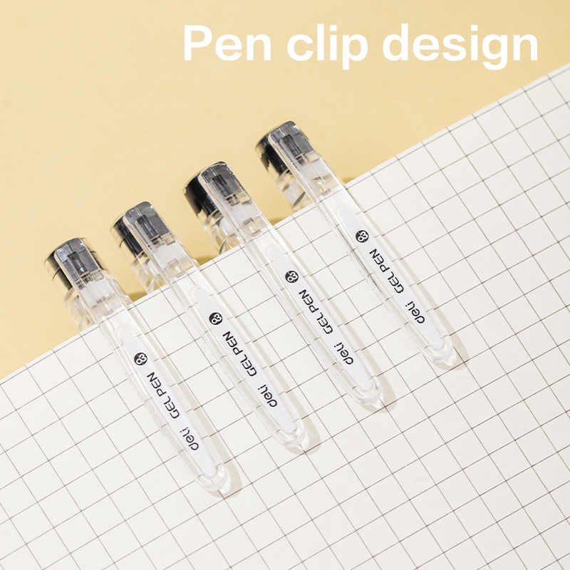 Deli Gel Pen / Pulpen Gel 0.3 mm Tinta Hitam Isi 1 pcs Penulisan Halus Hi-tech EG40 - Gambar 3