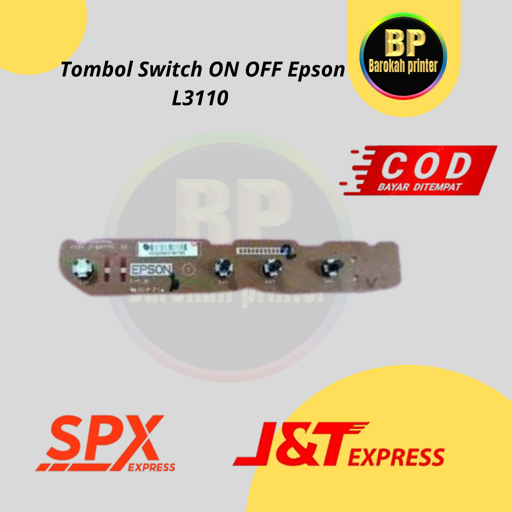TOMBOL Epson L3110 L3210 Printer Panel PCB Button ON OFF Switch ...