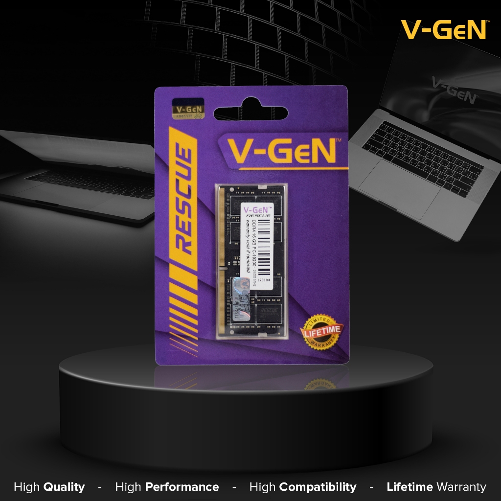 RAM Laptop DDR4 4GB 8GB 16GB PC-17000/19200/21300/25600 2133MHz/2400Mhz/2666MHz/3200MHz SODIMM V-GeN - Gambar 2