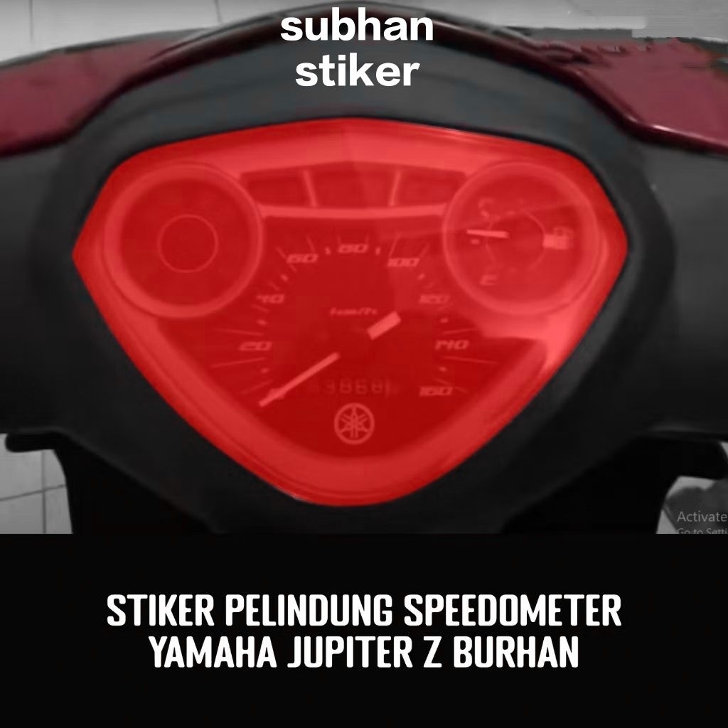 Jupiter Z burhan speedometer protector sticker (transparent color ...