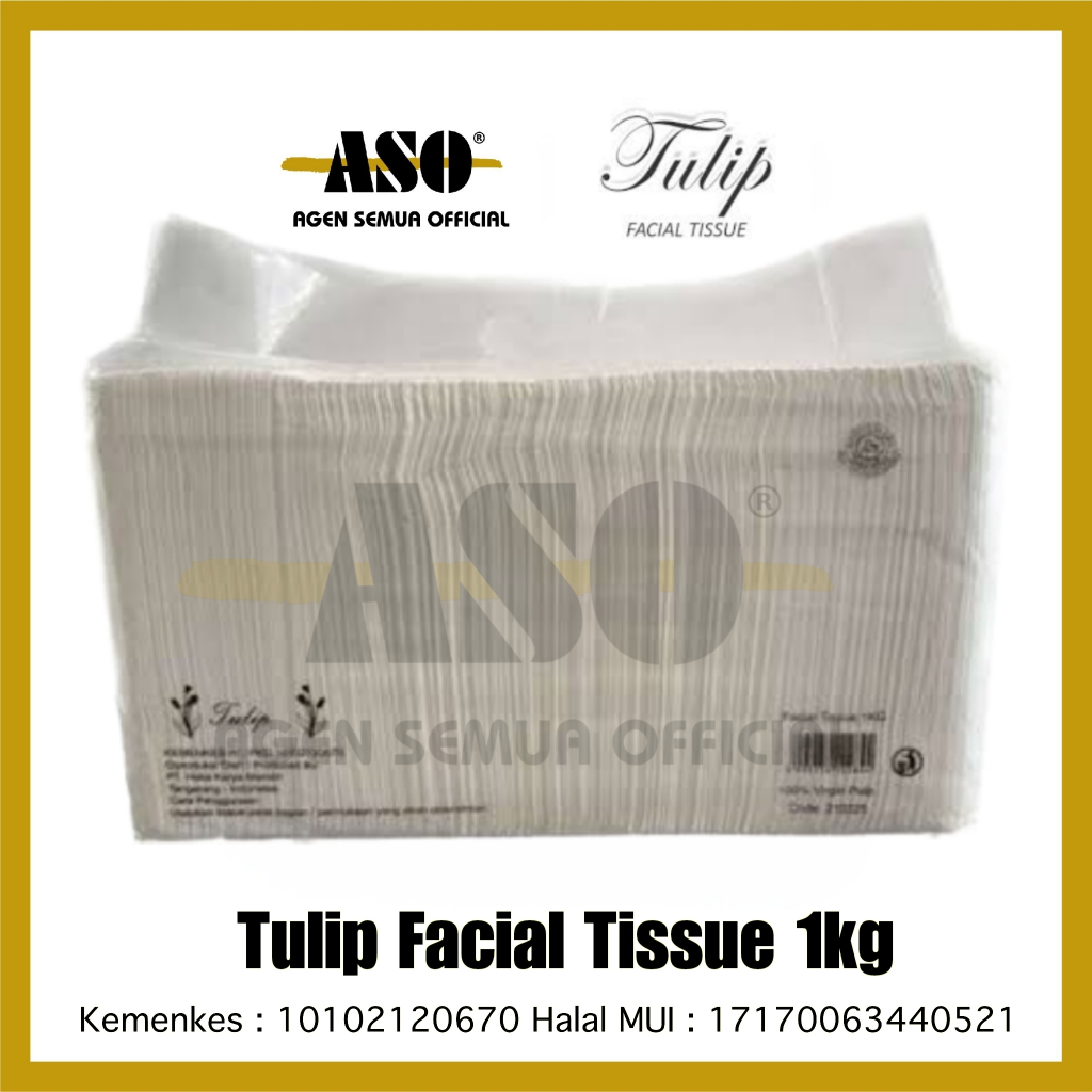 Tisu Tissue TULIP KILOAN 1000gr 2ply Facial Tissue 1Kg Tisu wajah PROMO !!!