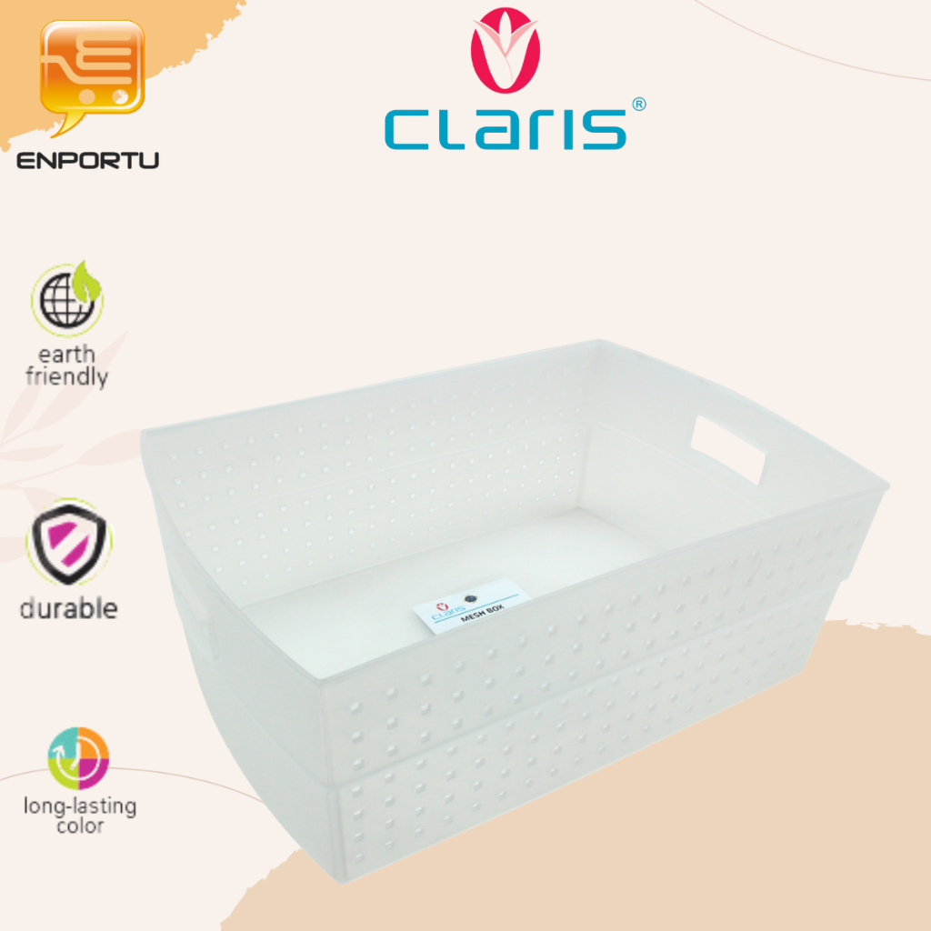 CLARIS Storage Box 0552 Large Multifunctional Plastic Basket/ | Shopee ...